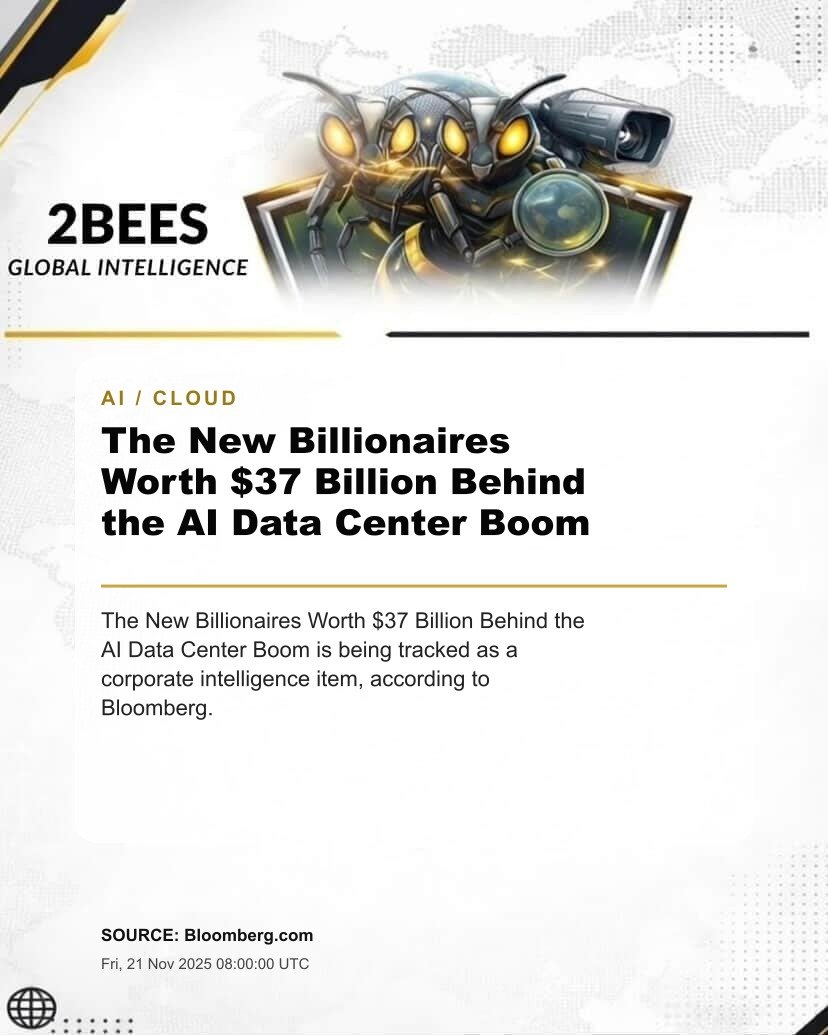 The New Billionaires Worth $37 Billion Behind the AI Data Center Boom