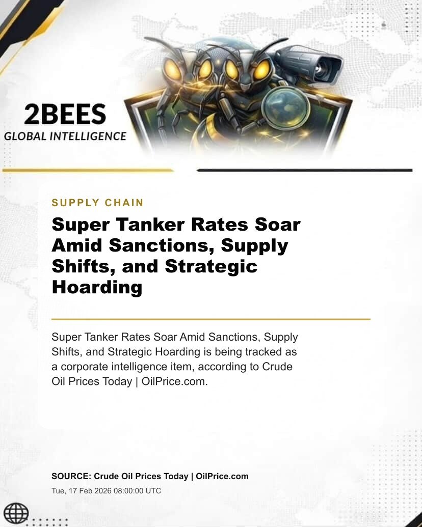 Super Tanker Rates Soar Amid Sanctions, Supply Shifts, and Strategic Hoarding