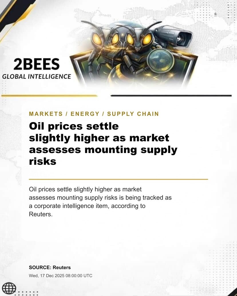 Oil prices settle slightly higher as market assesses mounting supply risks