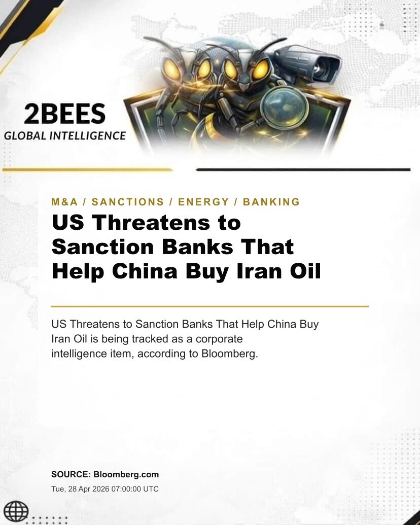 US Threatens to Sanction Banks That Help China Buy Iran Oil