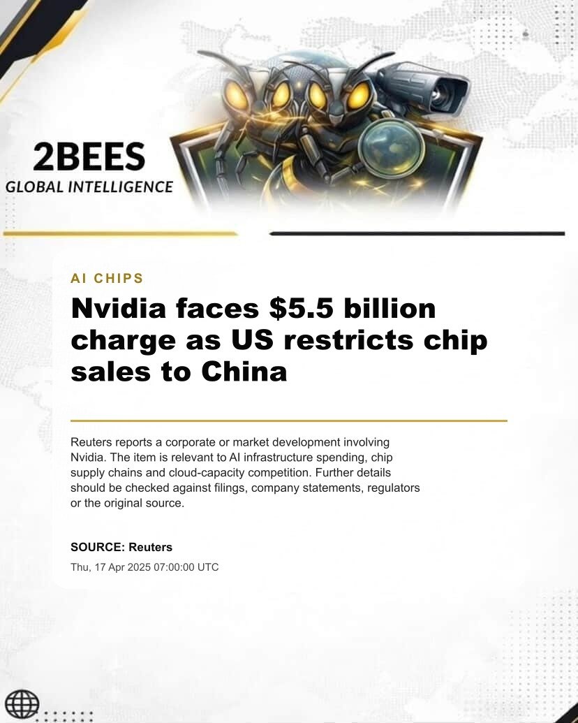 Nvidia faces $5.5 billion charge as US restricts chip sales to China