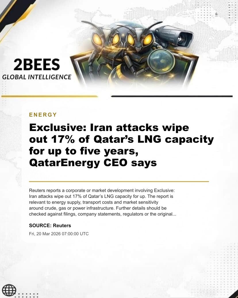 Exclusive: Iran attacks wipe out 17% of Qatar’s LNG capacity for up to five years, QatarEnergy CEO says