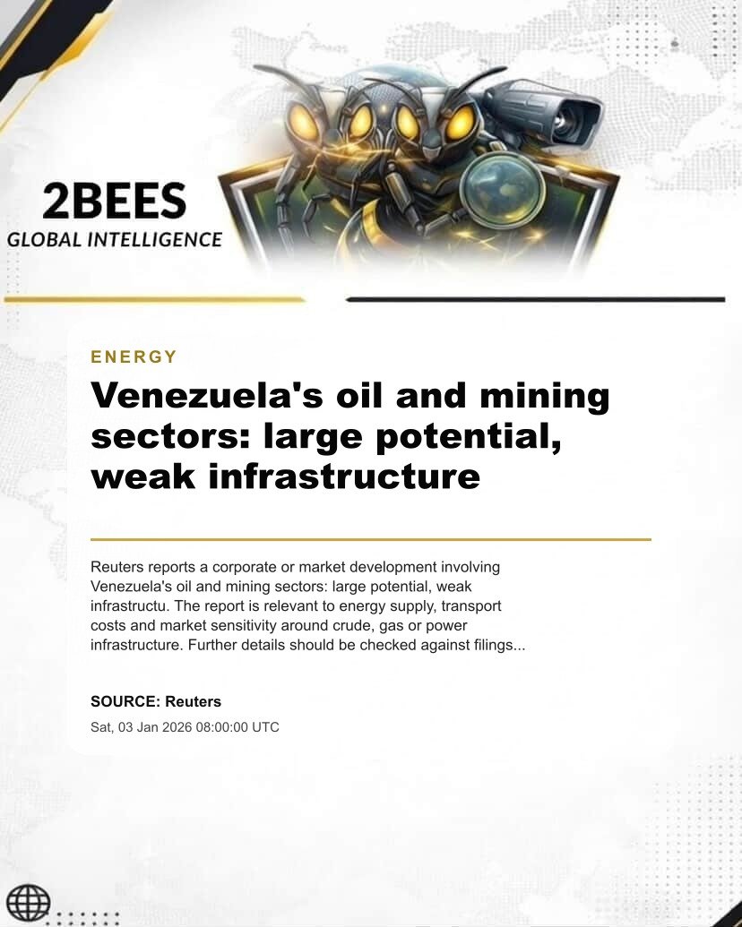 Venezuela's oil and mining sectors: large potential, weak infrastructure