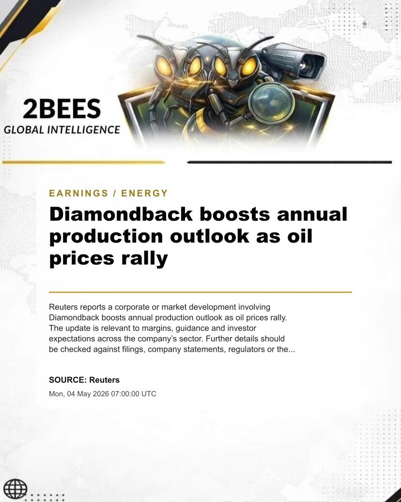 Diamondback boosts annual production outlook as oil prices rally