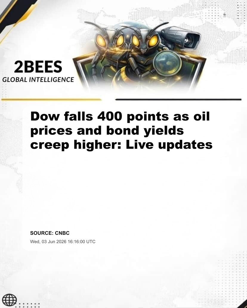 Dow falls 400 points as oil prices and bond yields creep higher: Live updates