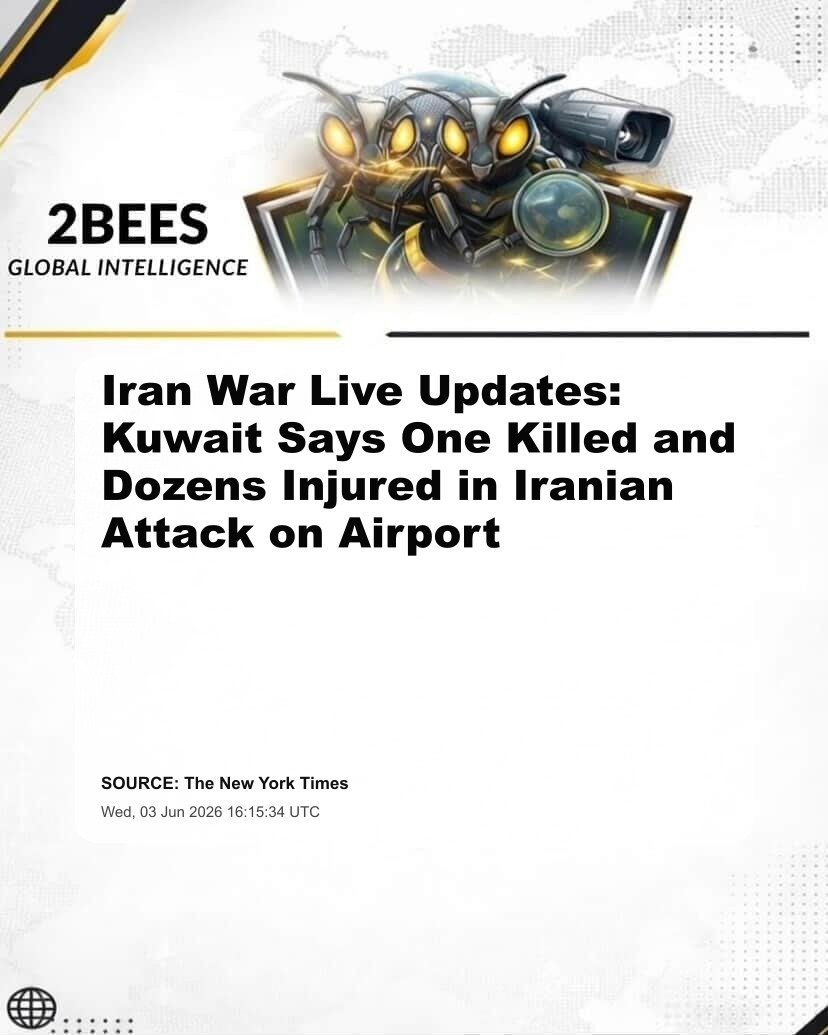 Iran War Live Updates: Kuwait Says One Killed and Dozens Injured in Iranian Attack on Airport