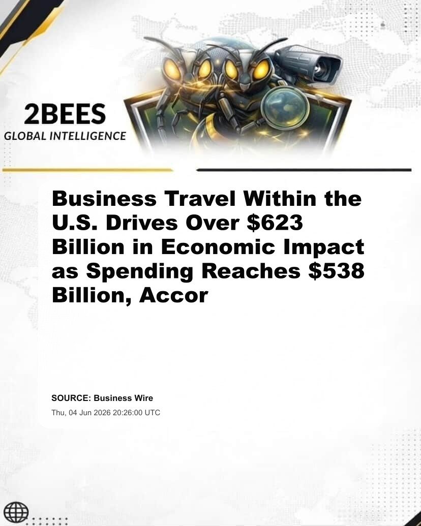 Business Travel Within the U.S. Drives Over $623 Billion in Economic Impact as Spending Reaches $538 Billion, Accor