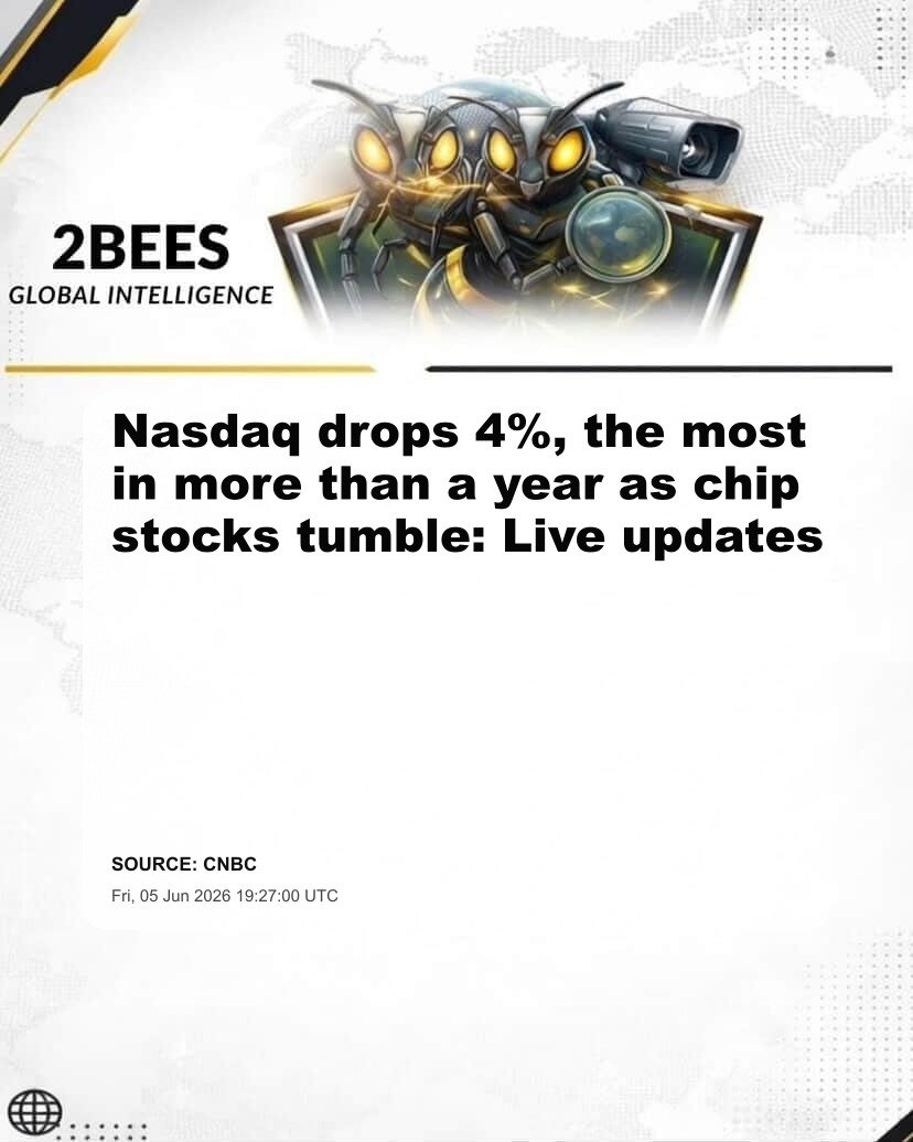Nasdaq drops 4%, the most in more than a year as chip stocks tumble: Live updates