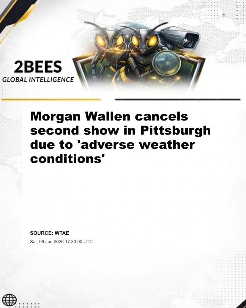 Morgan Wallen cancels second show in Pittsburgh due to 'adverse weather conditions'