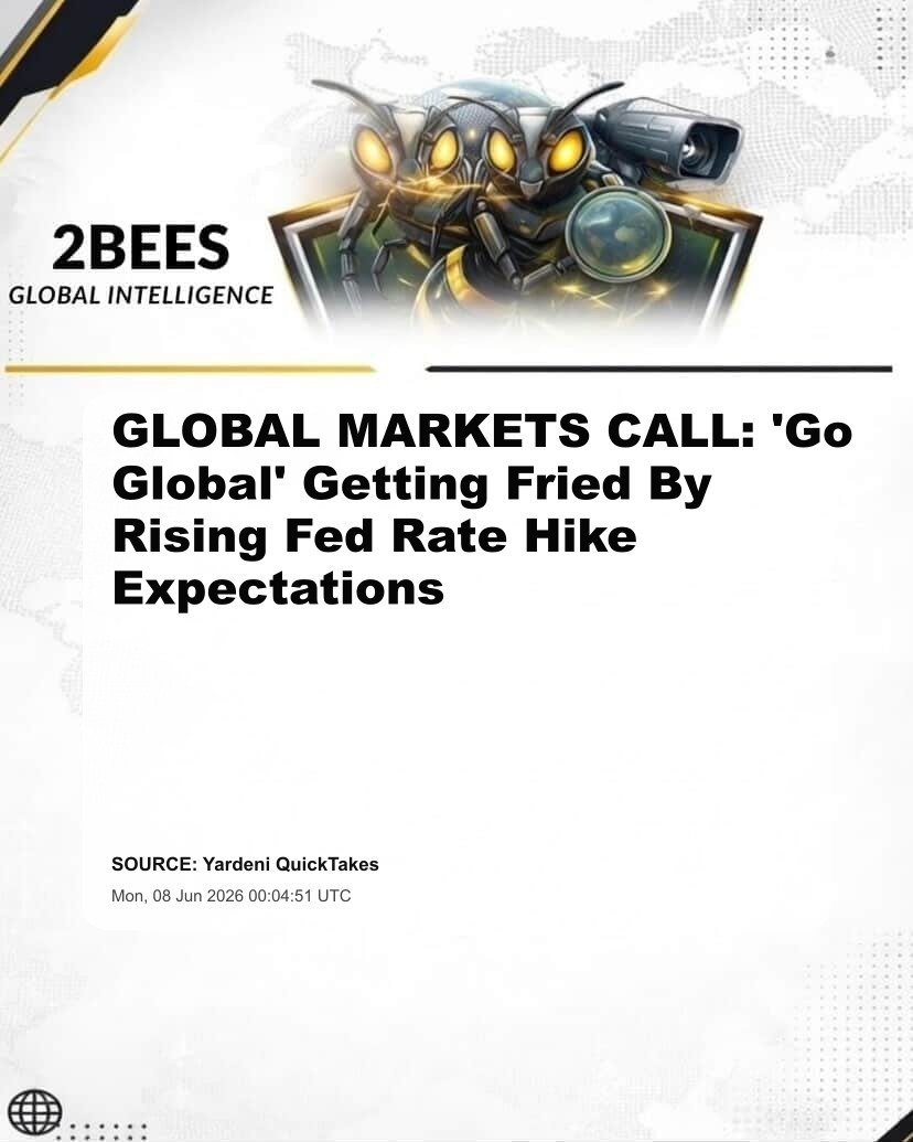 GLOBAL MARKETS CALL: 'Go Global' Getting Fried By Rising Fed Rate Hike Expectations