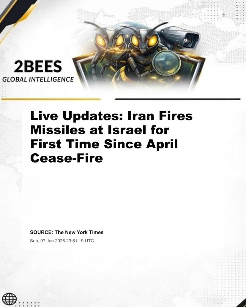 Live Updates: Iran Fires Missiles at Israel for First Time Since April Cease-Fire