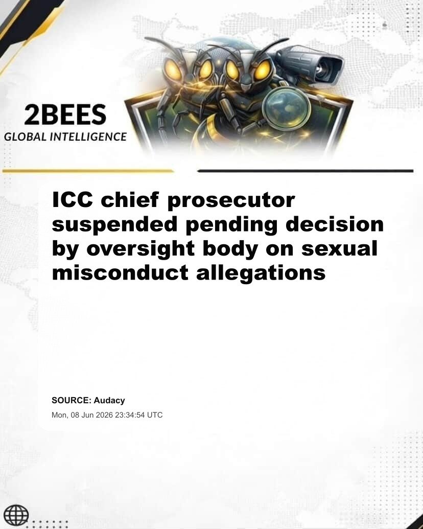 ICC chief prosecutor suspended pending decision by oversight body on sexual misconduct allegations