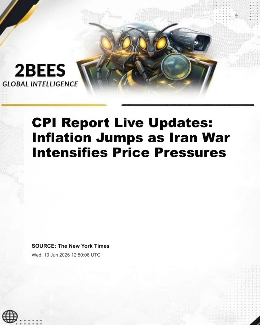 CPI Report Live Updates: Inflation Jumps as Iran War Intensifies Price Pressures