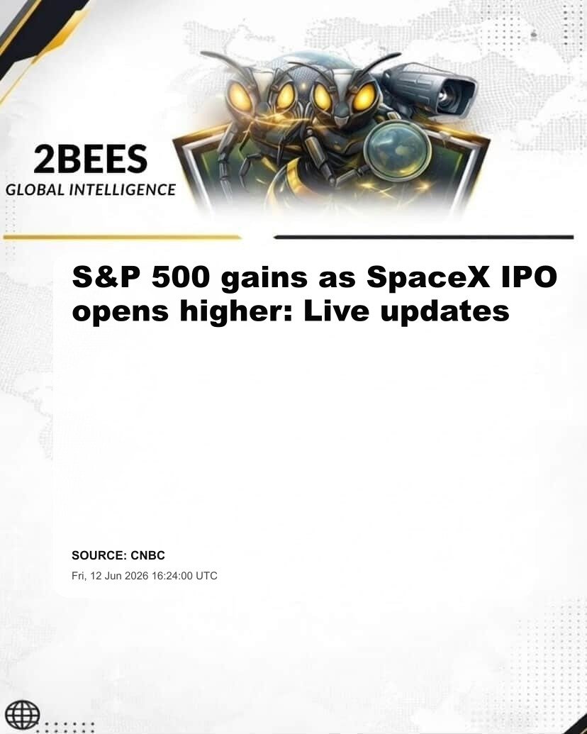 S&P 500 gains as SpaceX IPO opens higher: Live updates