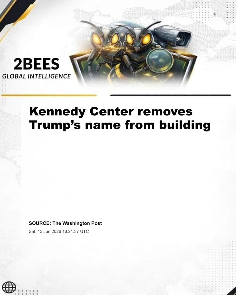 Kennedy Center removes Trump’s name from building