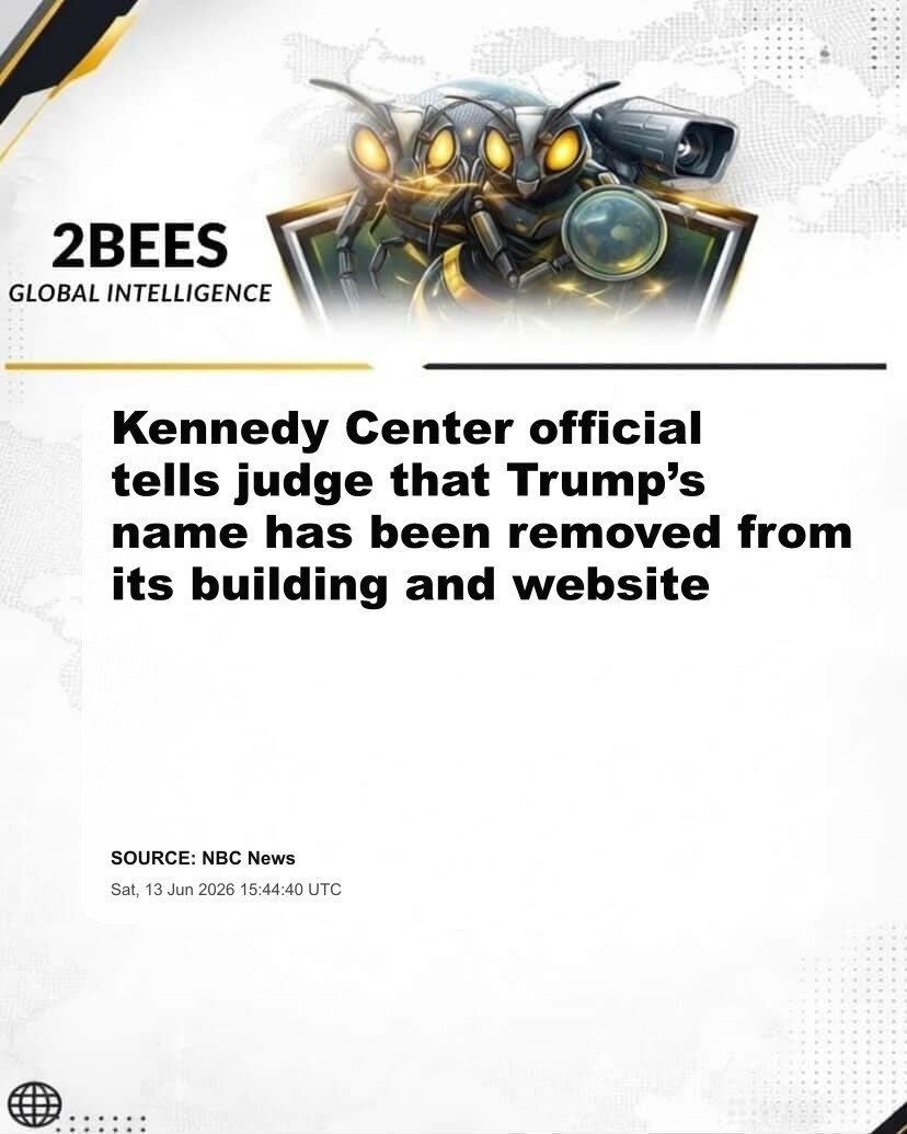 Kennedy Center official tells judge that Trump’s name has been removed from its building and website
