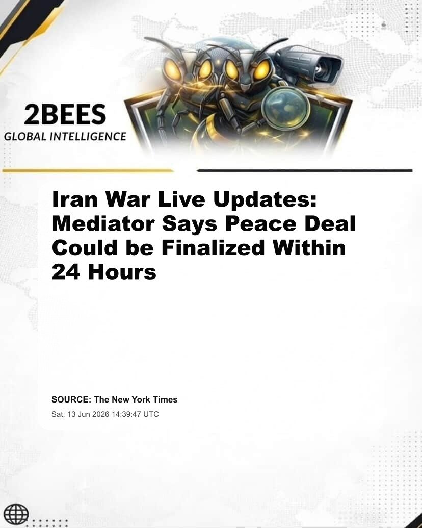 Iran War Live Updates: Mediator Says Peace Deal Could be Finalized Within 24 Hours