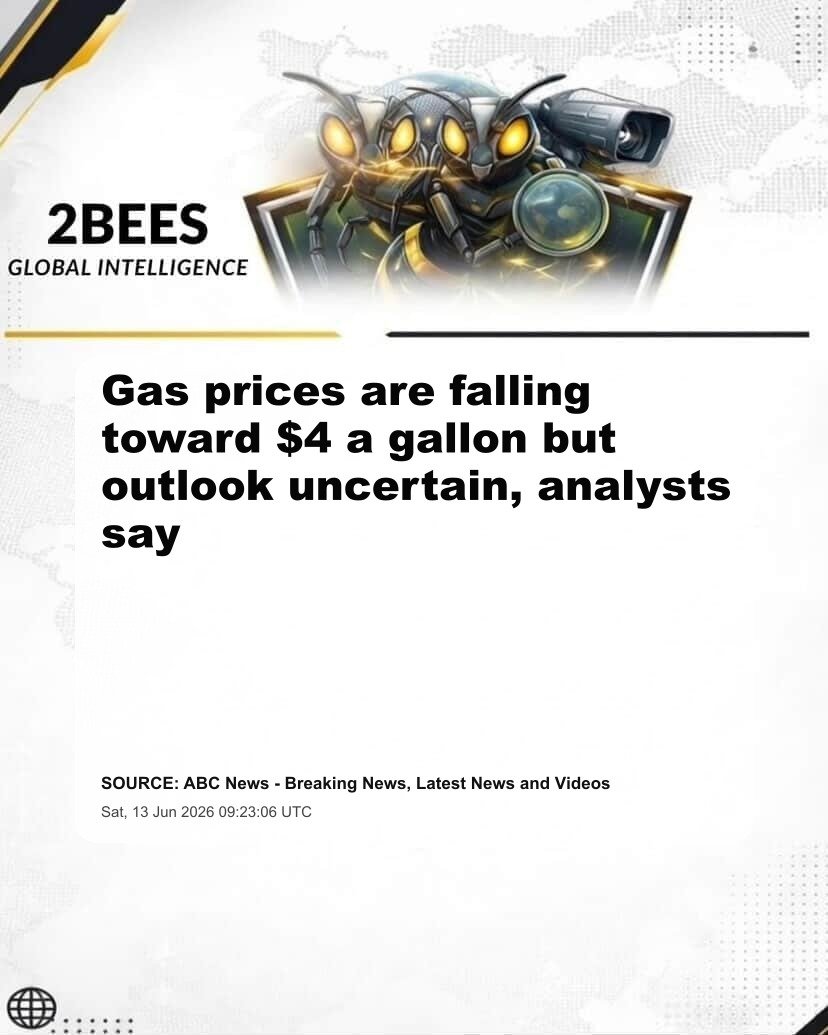 Gas prices are falling toward $4 a gallon but outlook uncertain, analysts say