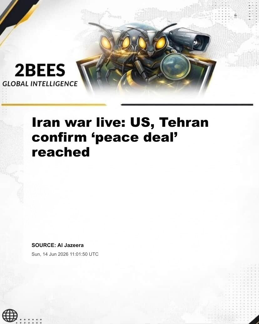 Iran war live: US, Tehran confirm ‘peace deal’ reached