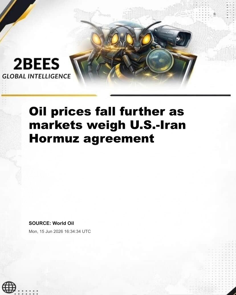 Oil prices fall further as markets weigh U.S.-Iran Hormuz agreement