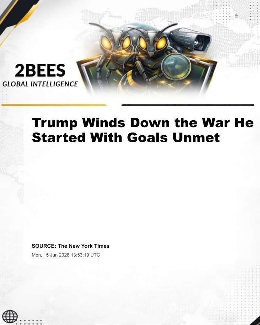 Trump Winds Down the War He Started With Goals Unmet