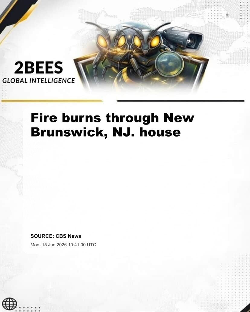 Fire burns through New Brunswick, NJ. house