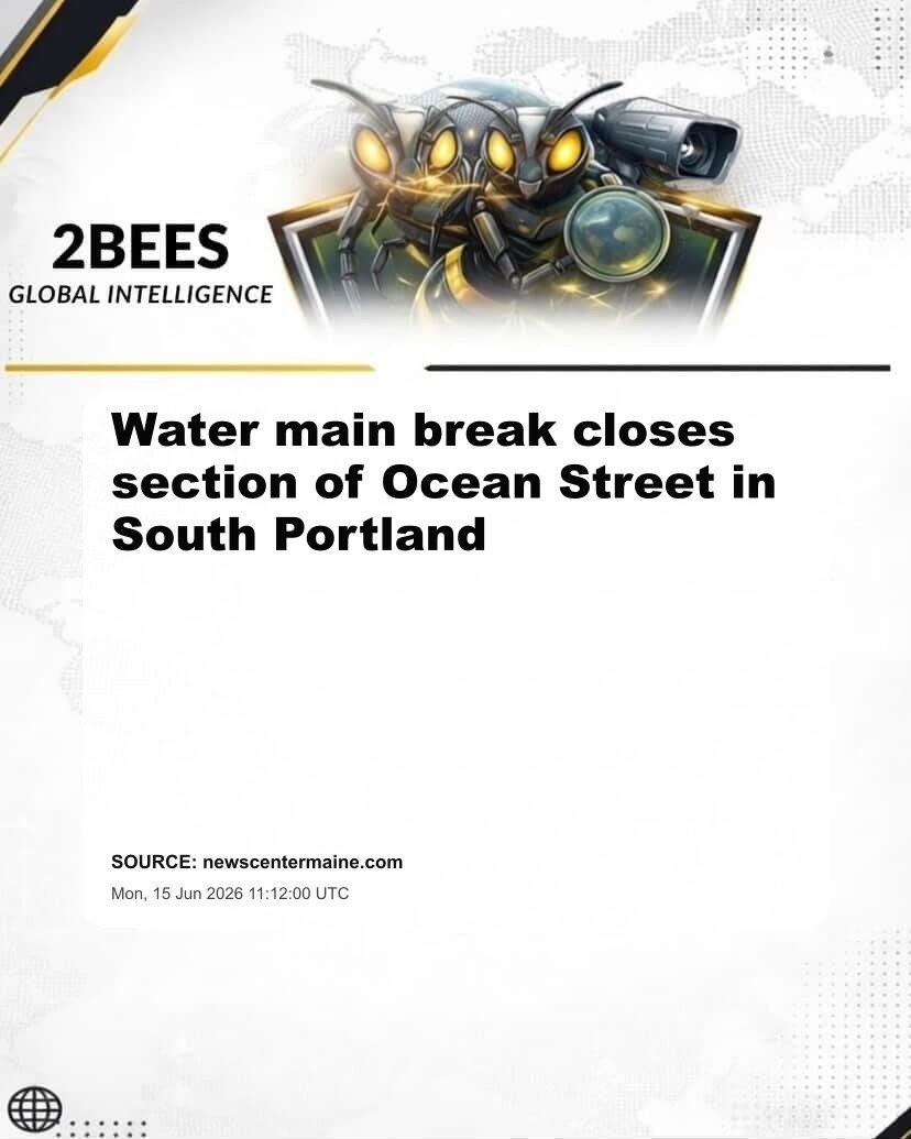 Water main break closes section of Ocean Street in South Portland