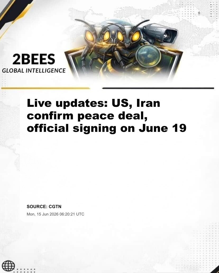 Live updates: US, Iran confirm peace deal, official signing on June 19