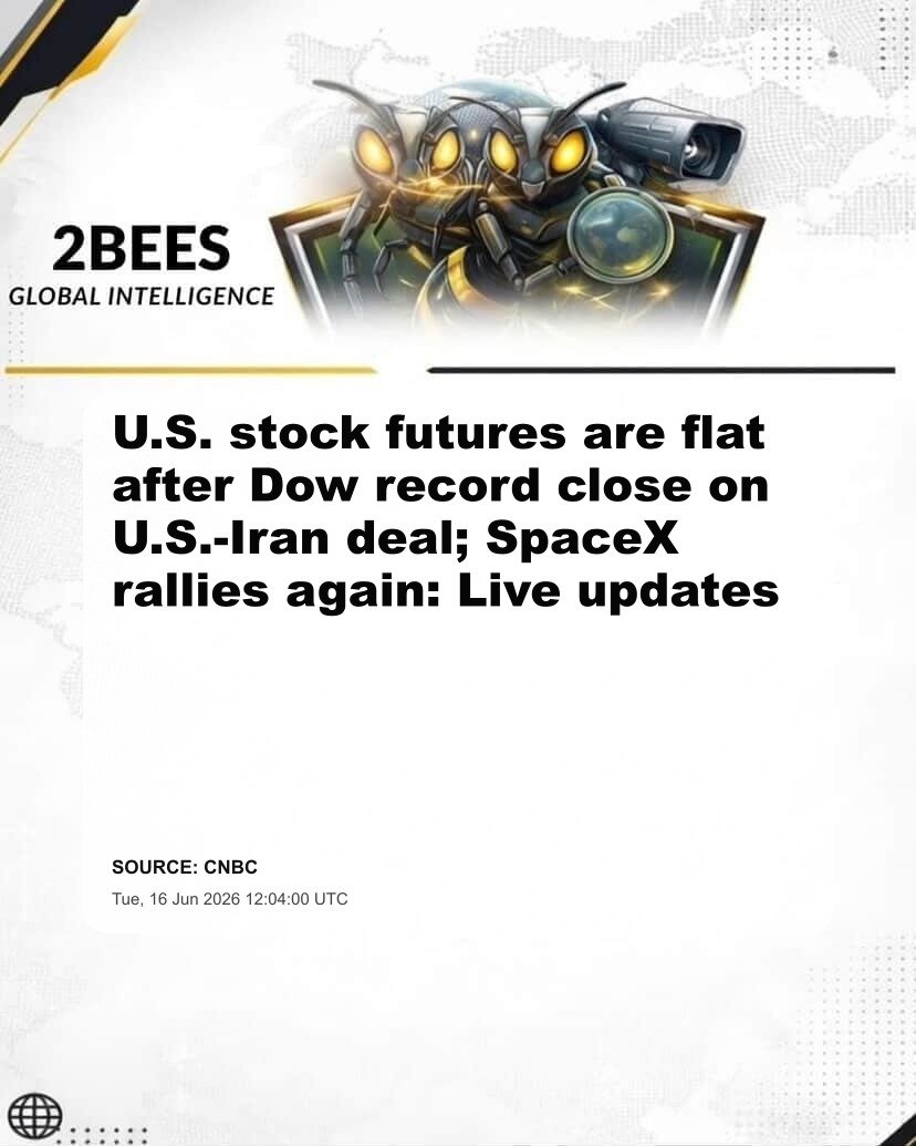 U.S. stock futures are flat after Dow record close on U.S.-Iran deal; SpaceX rallies again: Live updates