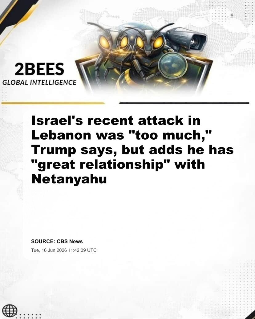 Israel's recent attack in Lebanon was "too much," Trump says, but adds he has "great relationship" with Netanyahu
