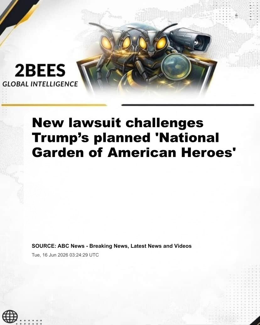 New lawsuit challenges Trump’s planned 'National Garden of American Heroes'