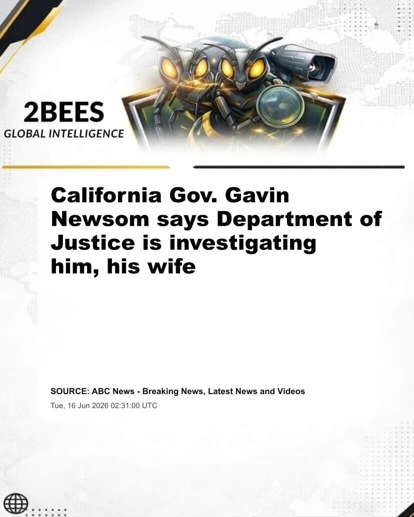 California Gov. Gavin Newsom says Department of Justice is investigating him, his wife