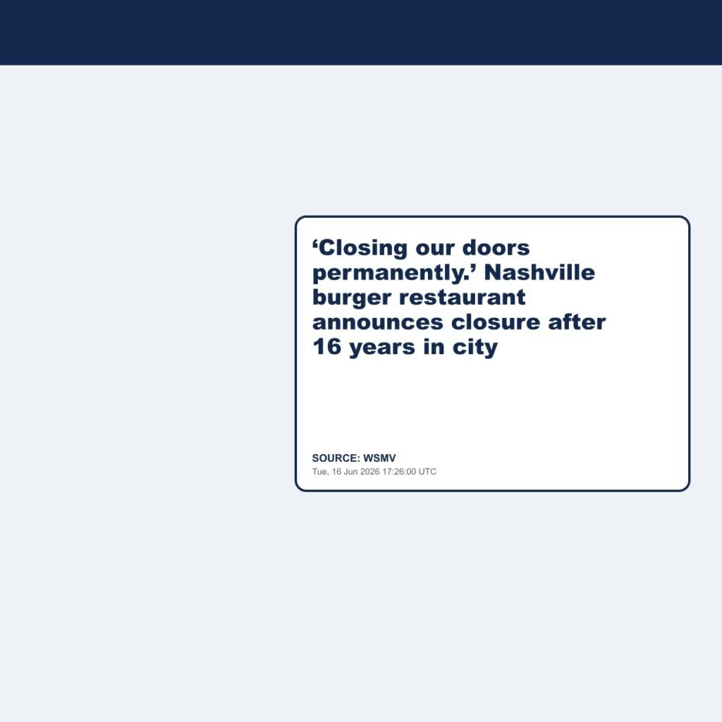 ‘Closing our doors permanently.’ Nashville burger restaurant announces closure after 16 years in city