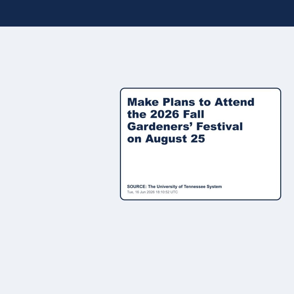 Make Plans to Attend the 2026 Fall Gardeners’ Festival on August 25