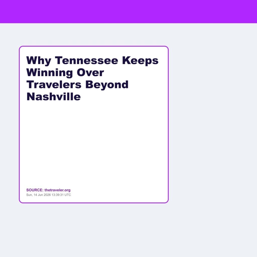 Why Tennessee Keeps Winning Over Travelers Beyond Nashville