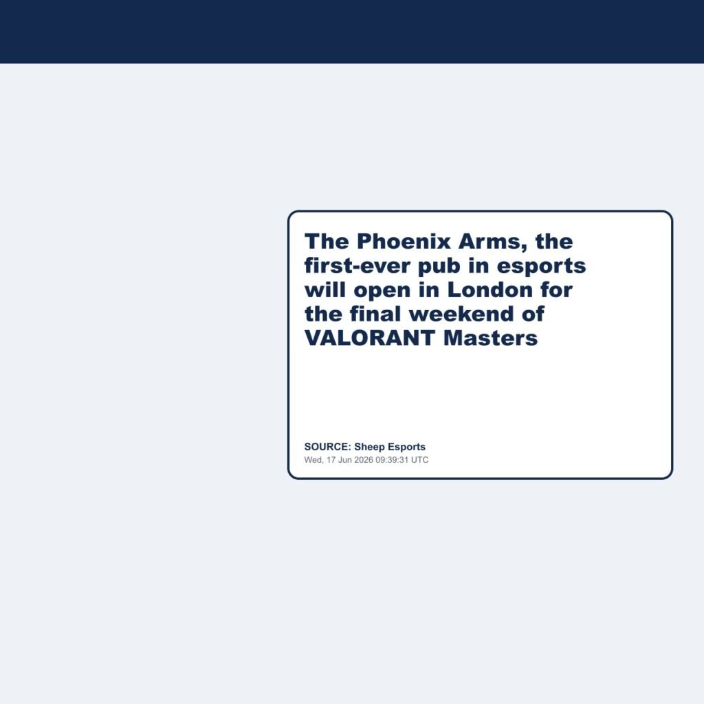 The Phoenix Arms, the first-ever pub in esports will open in London for the final weekend of VALORANT Masters