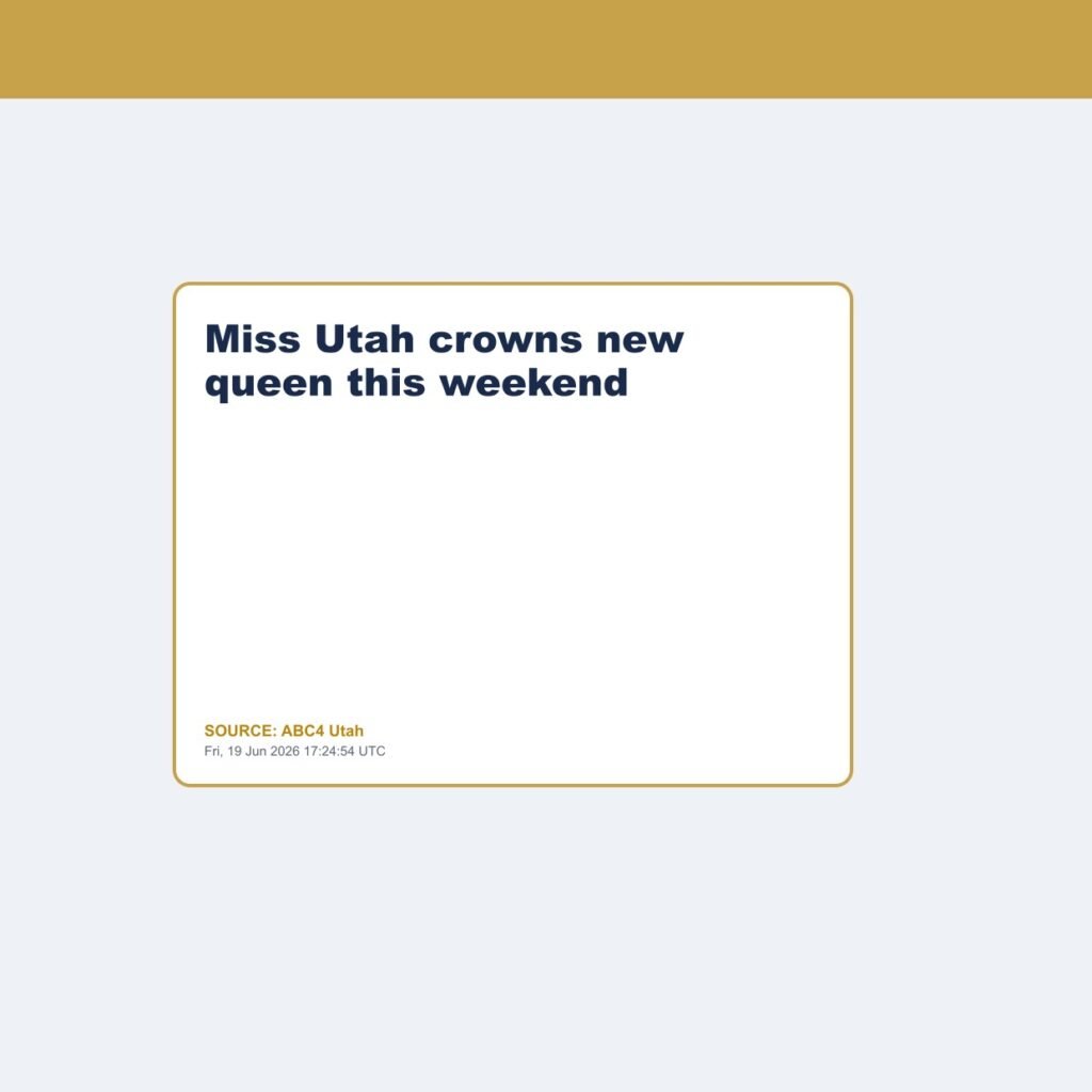 Miss Utah crowns new queen this weekend