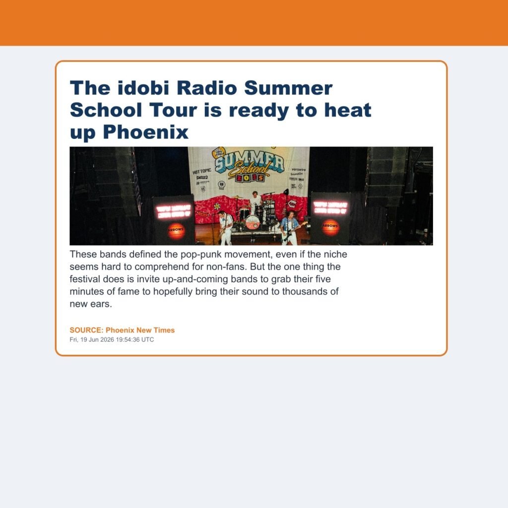 The idobi Radio Summer School Tour is ready to heat up Phoenix