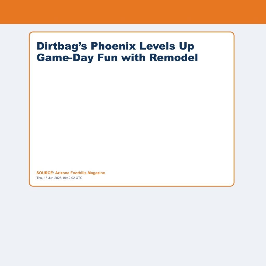 Dirtbag’s Phoenix Levels Up Game-Day Fun with Remodel