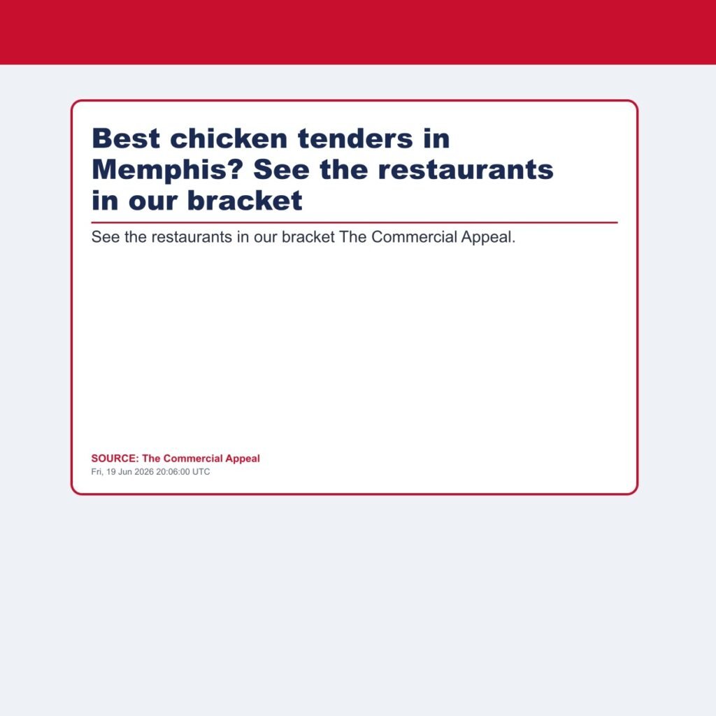 Best chicken tenders in Memphis? See the restaurants in our bracket