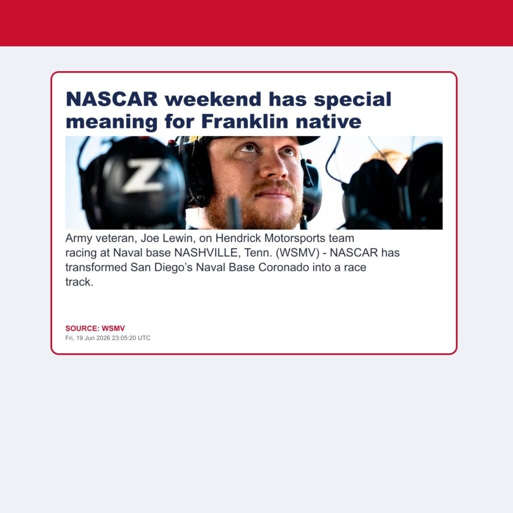 NASCAR weekend has special meaning for Franklin native