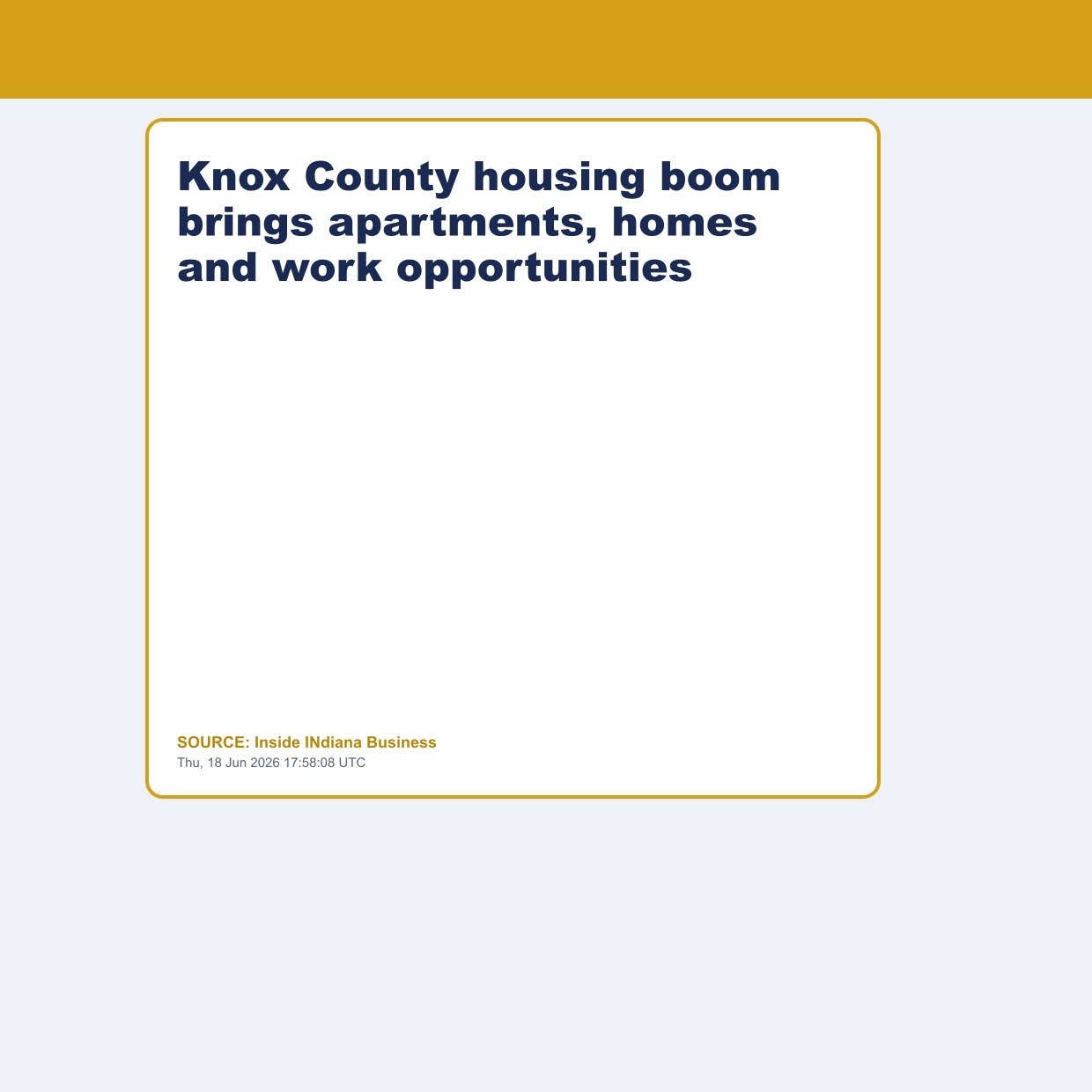 Knox County housing boom brings apartments, homes and work opportunities