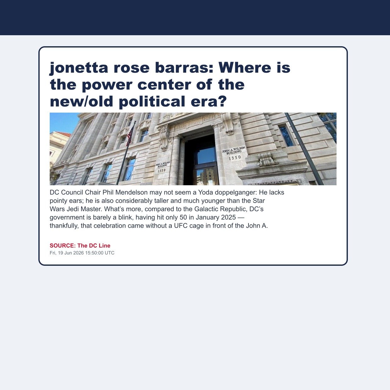 jonetta rose barras: Where is the power center of the new/old political era?