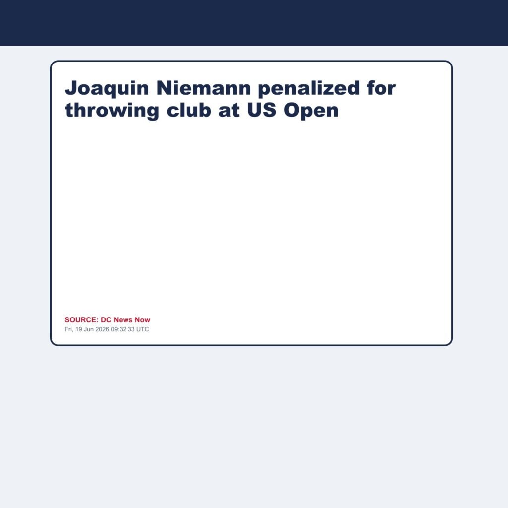 Joaquin Niemann penalized for throwing club at US Open