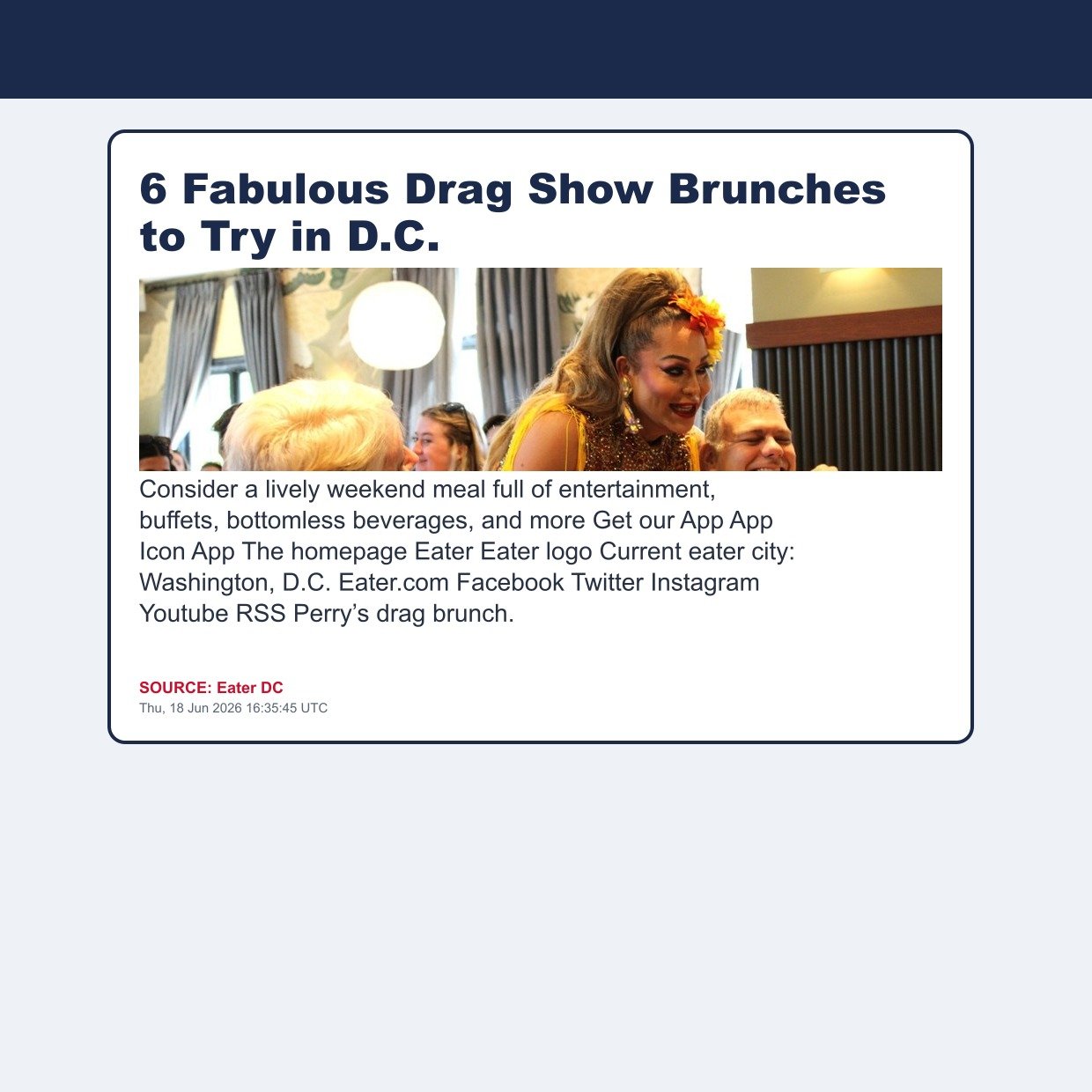 6 Fabulous Drag Show Brunches to Try in D.C.