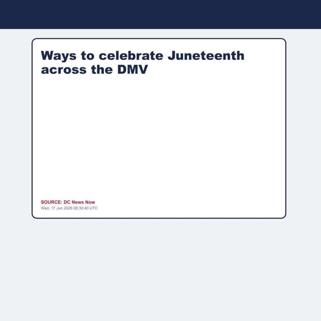 Ways to celebrate Juneteenth across the DMV