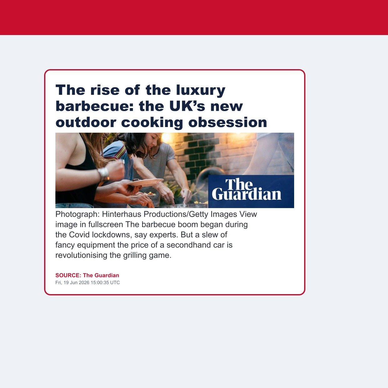 The rise of the luxury barbecue: the UK’s new outdoor cooking obsession