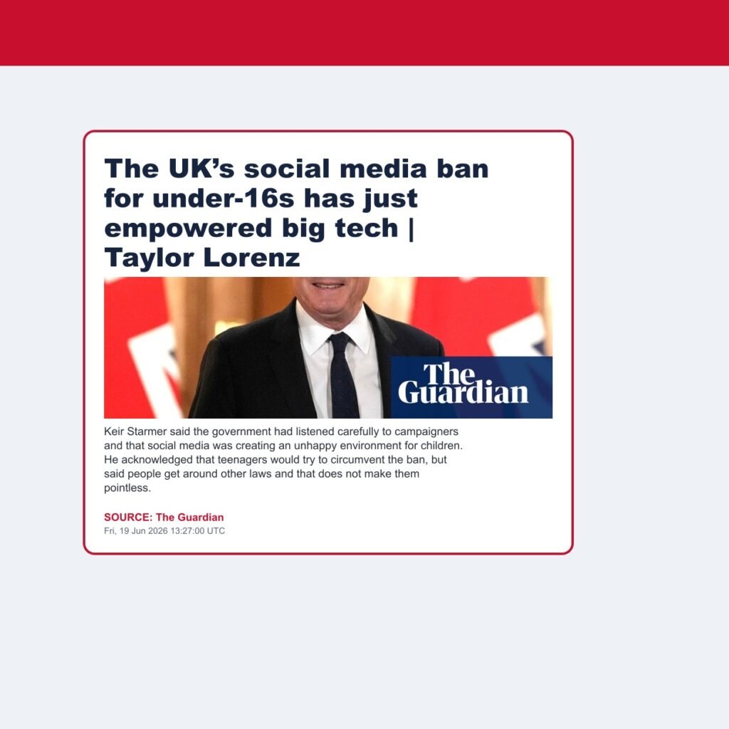 The UK’s social media ban for under-16s has just empowered big tech | Taylor Lorenz