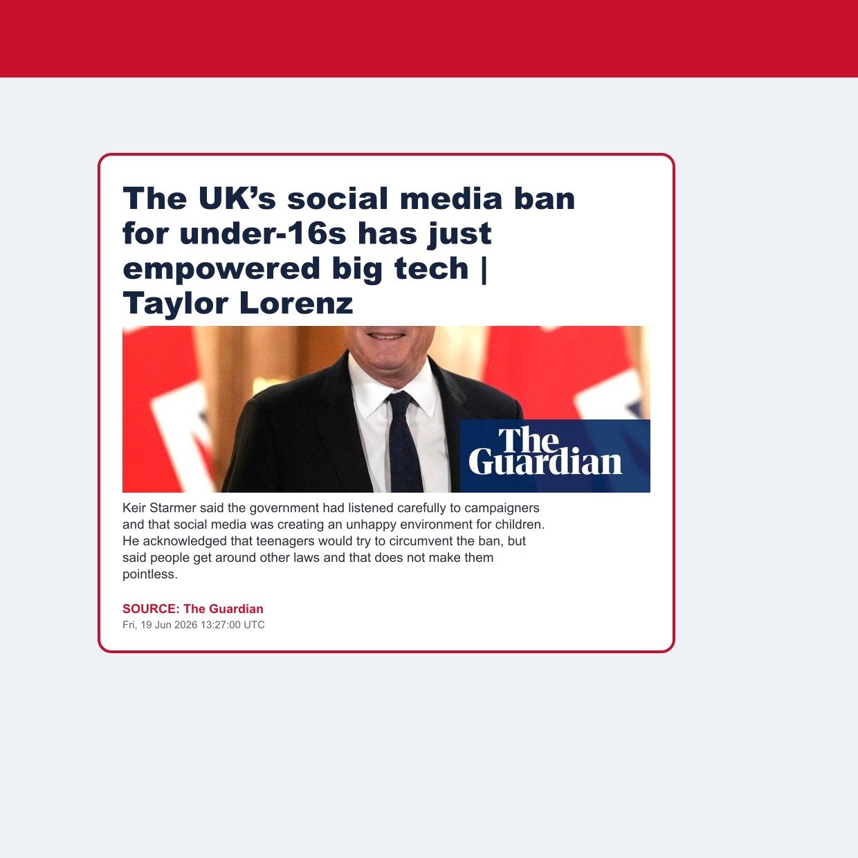 The UK’s social media ban for under-16s has just empowered big tech | Taylor Lorenz