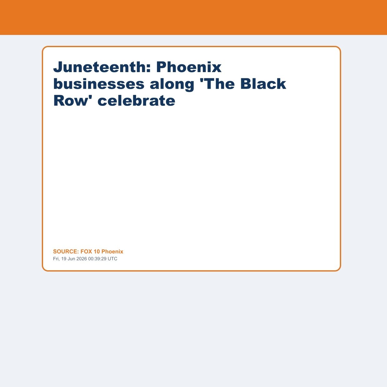 Juneteenth: Phoenix businesses along 'The Black Row' celebrate
